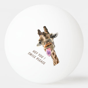Balle De Ping Pong Balles de ping-pong de girafe drôle