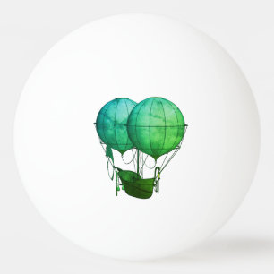 Balle De Ping Pong Ballons à air chaud Steampunk avec vert de navire