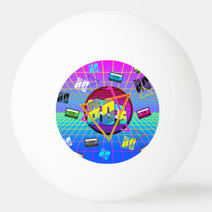 BALLE DE PING PONG BANDE DE CASSETTE DE LA VIEILLE ÉCOLE DES ANNÉES 8