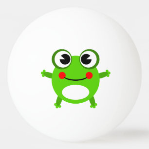 Balle De Ping Pong Bande dessinée mignonne de grenouille