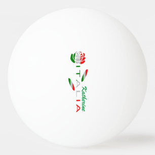 Balle De Ping Pong Bandiera d'Italia Rosa personnalisée