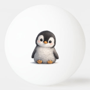 Balle De Ping Pong Bébé Manchot Mignon – Design Doux et Adorable