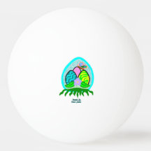 Belle boule de ping-pong de Pâques