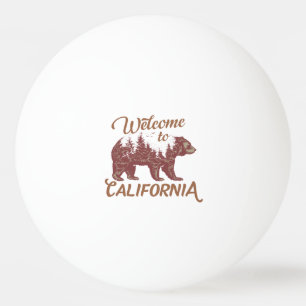 Balle De Ping Pong Bienvenue à California Bear Forest