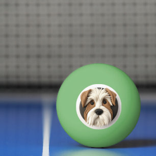 Balle De Ping Pong Biewer Terrier Dog 3D inspiré