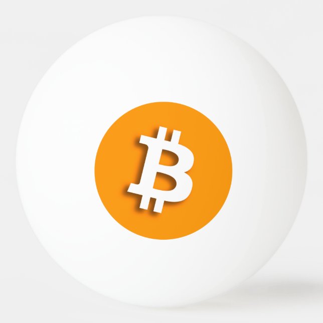 BALLE DE PING PONG "BITCOIN " (Devant)