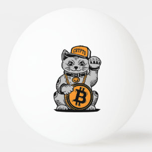 Balle De Ping Pong Bitcoin Lucky Cat - Crypto btc