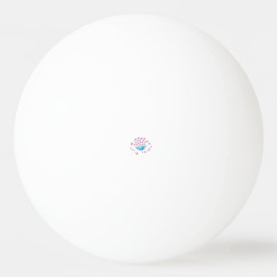 Balle De Ping Pong Bleu de Cornflower clair, Ciel Mégenta, Fille