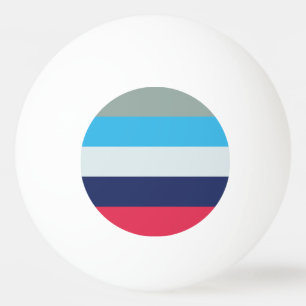 Balle De Ping Pong Bleu Et Bourgogne