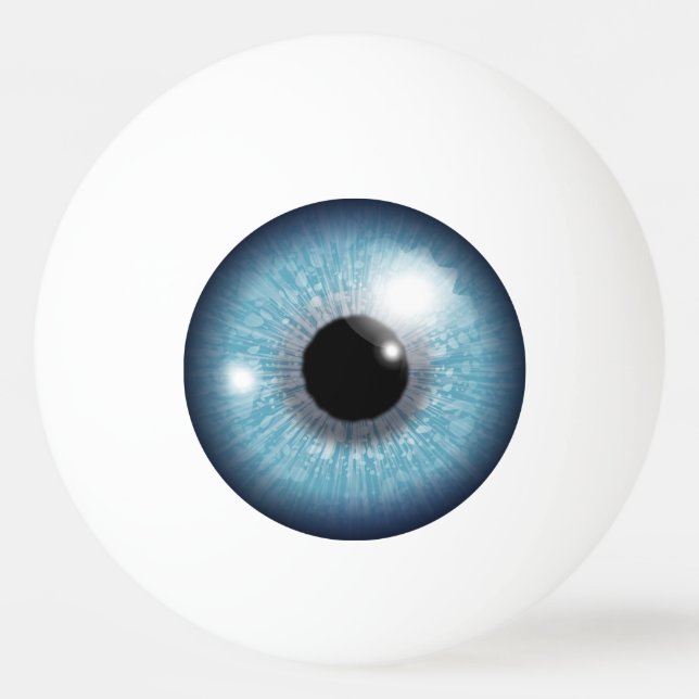 Balle De Ping Pong Blue Eyeball  (Dos)