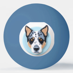Balle De Ping Pong Blue Heeler Chien 3D inspiré