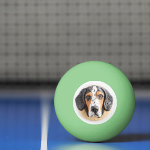 Balle De Ping Pong Bluetick Coonhound Dog 3D inspiré