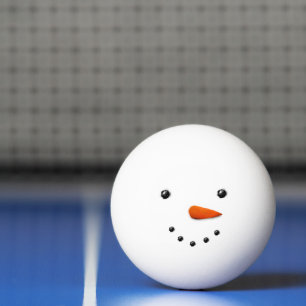 Balle De Ping Pong Bonhomme de neige de vacances amusant