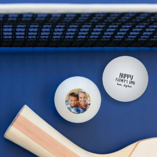 Balle De Ping Pong Bonne Fête des pères Photo personnalisée