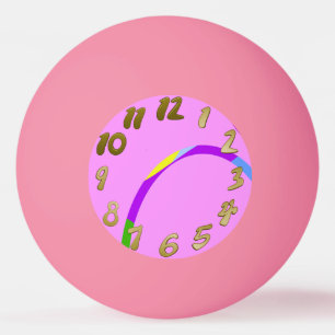 Balle De Ping Pong Boucles modernes Pink Magenta Ping Ping Ball