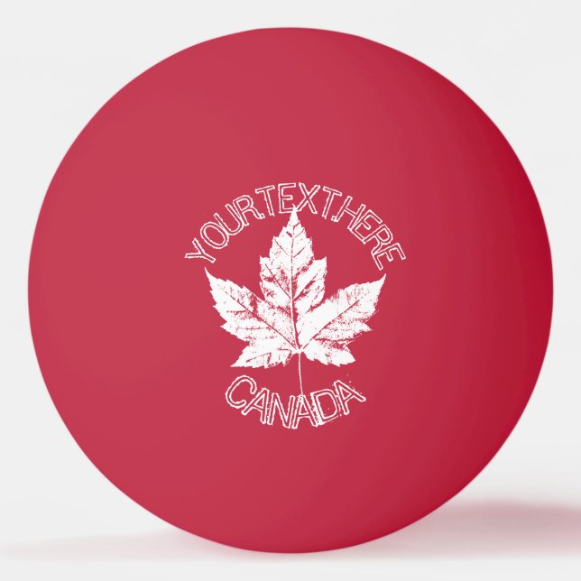 Balle De Ping Pong Boule Canada Ping Pong Personnalisée Boules Canada (Devant)
