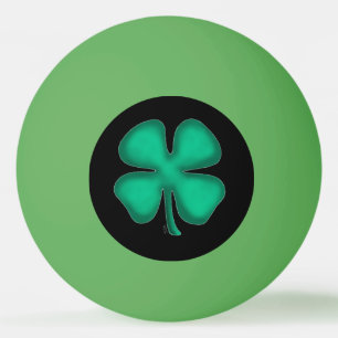 Balle De Ping Pong Boule de ping-pong 1 étoile verte irlandaise noire