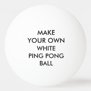 Balle De Ping Pong Boule de ping-pong BLANCHE personnalisée par