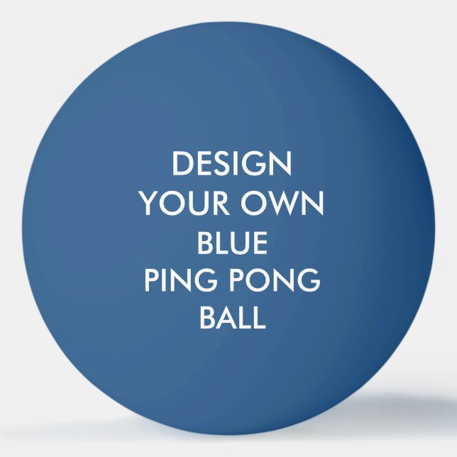 Balle De Ping Pong Boule de ping-pong BLEUE personnalisée par coutume (Devant)