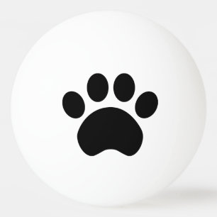Balle De Ping Pong Boule de ping-pong d'empreinte de patte