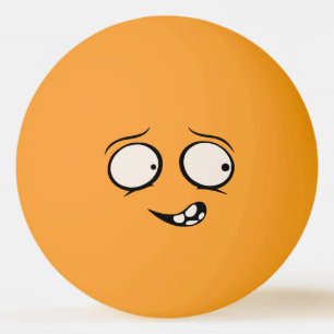 Balle De Ping Pong Boule de ping-pong drôle dérangée de visage