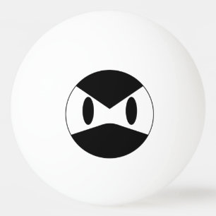 Balle De Ping Pong Boule de ping-pong fâchée de Ninja