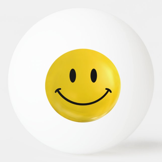 Balle De Ping Pong Boule de ping-pong heureuse jaune (Dos)