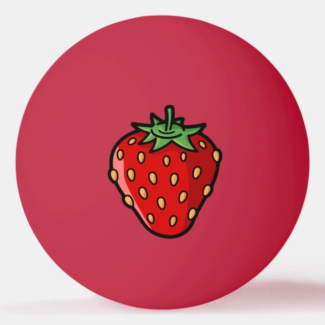 Balle De Ping Pong Boule de ping-pong Icône fraise (Devant)