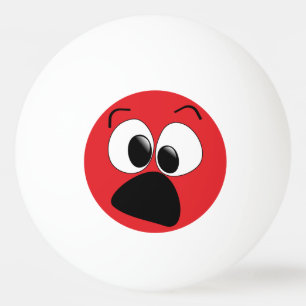Balle De Ping Pong Boule de ping-pong idiote drôle rouge de visage