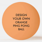 Boule de ping-pong ORANGE personnalisée par