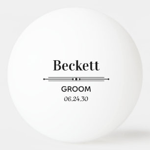 Balle De Ping Pong Boule de ping-pong personnalisée Groom