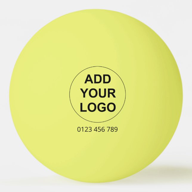 Balle De Ping Pong Boule de ping-pong personnalisée - Jaune (Devant)