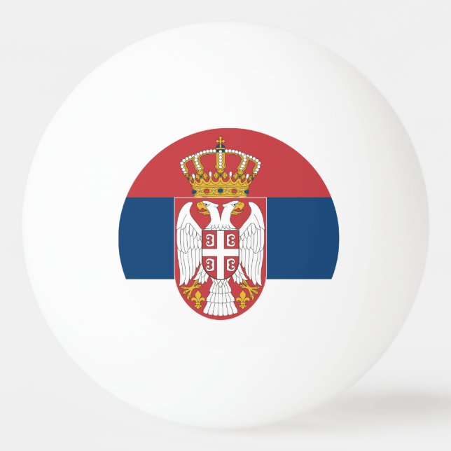 Balle De Ping Pong Boule de ping-pong spéciale avec Drapeau de Serbie (Dos)