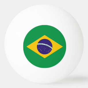 Balle De Ping Pong Boule de ping-pong spéciale avec drapeau du Brésil