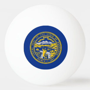 Balle De Ping Pong Boule de ping-pong spéciale avec drapeau du Nebras