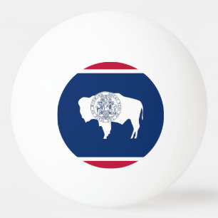 Balle De Ping Pong Boule de ping-pong spéciale avec Drapeau du Wyomin