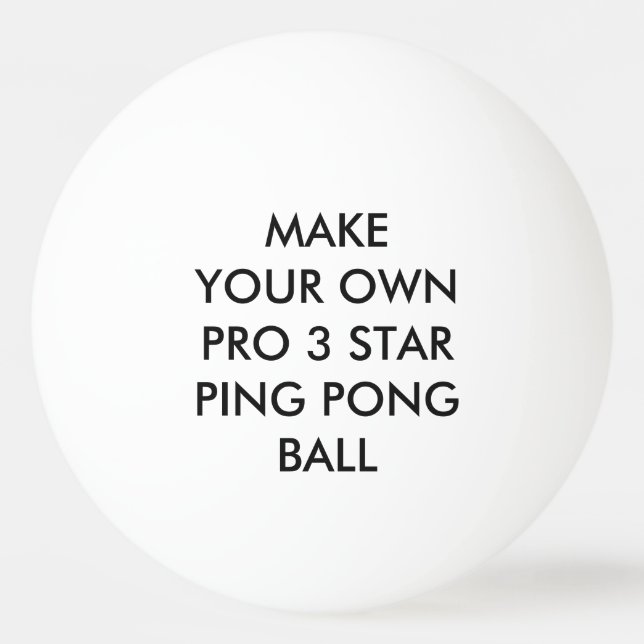 Balle De Ping Pong Boule de ping-pong trois-étoiles blanche (Devant)