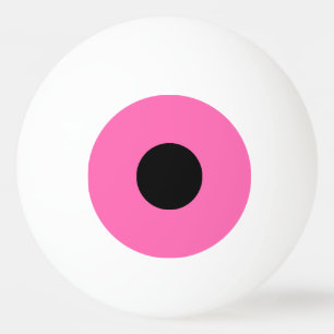 Balle De Ping Pong boule de ping-pong une étoile - rose et noir