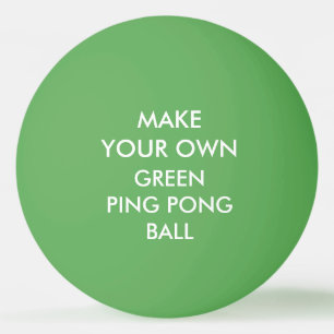 Balle De Ping Pong Boule de ping-pong VERTE personnalisée par coutume