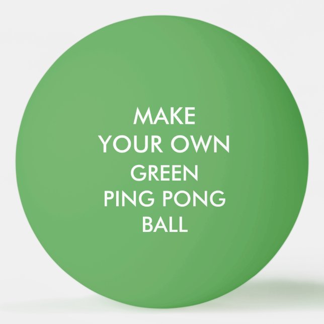 Balle De Ping Pong Boule de ping-pong VERTE personnalisée par coutume (Devant)