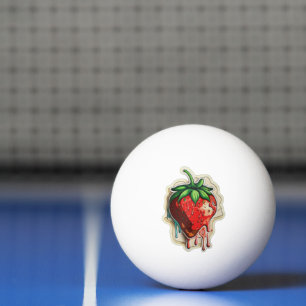 Balle De Ping Pong Boule de pong de fraise