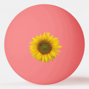 Balle De Ping Pong Boule rose Tournesol Jaune