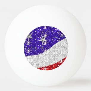 Balle De Ping Pong Boules de ping-pong de chien Liberty - Rouge Blanc
