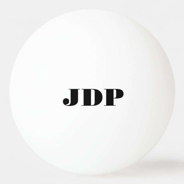 Balle De Ping Pong Boules de ping-pong personnalisées de monogramme (Devant)