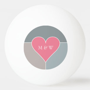 Balle De Ping Pong Boules faites sur commande de monogramme et de