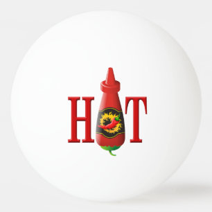 Balle De Ping Pong Bouteille de sauce chaude Ping-Pong Ball