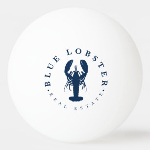 Balle De Ping Pong Bouton Immobilier Homard Bleu