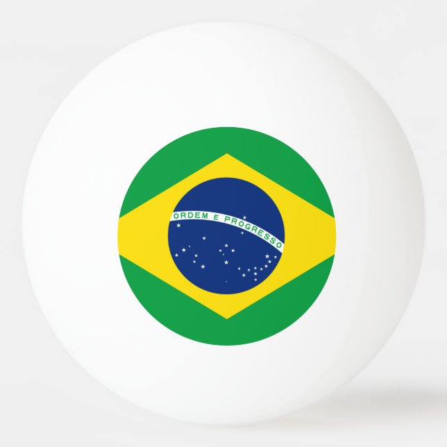Balle De Ping Pong Brésil drapeau Ping Pong Ball (Devant)