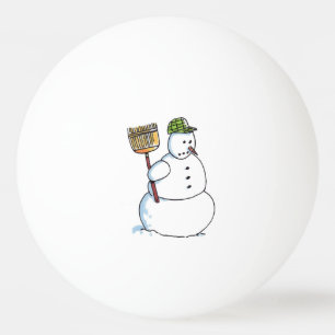 Balle De Ping Pong Broom Snowman 1 étoile ping-pong ball