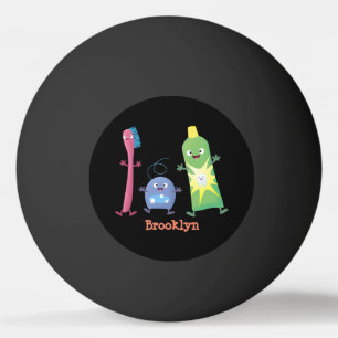 Balle De Ping Pong Brosse à dents mignonne dentifrice dentaire soie d